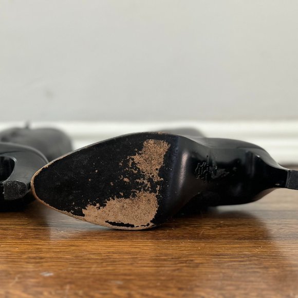 L.K. Bennett London  Black Leather Knee high Boots - Picture 7 of 8